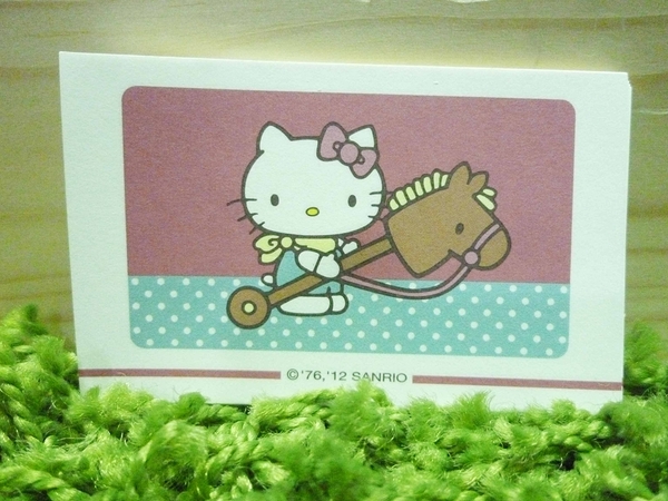 【震撼精品百貨】Hello Kitty 凱蒂貓~便條~木馬【共1款】