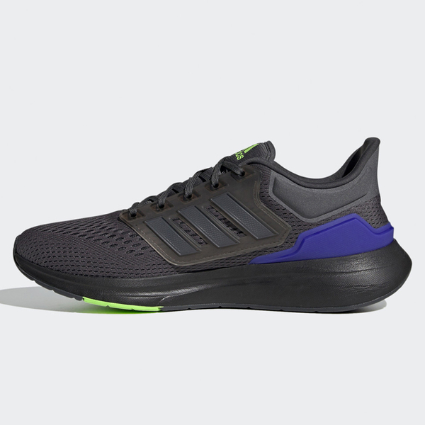 ADIDAS EQ21 RUN 男鞋 慢跑 Bounce 中底 避震 透氣 輕量 黑 藍 綠【運動世界】H00515 product thumbnail 3