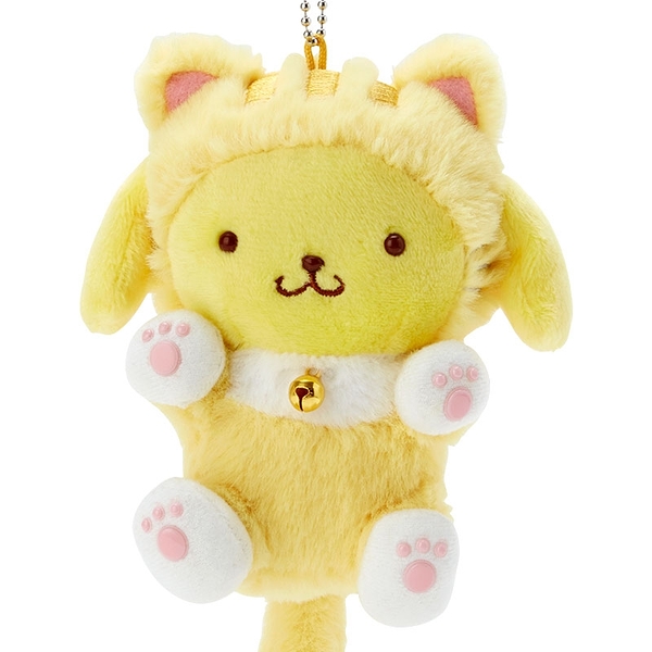 【震撼精品百貨】Pom Pom Purin_布丁狗~Sanrio ~三麗鷗 ~ 貍貓絨毛鎖圈*40402