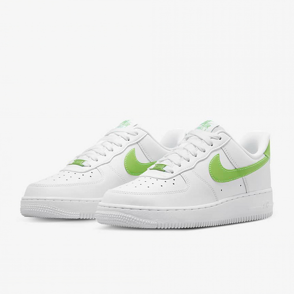 Nike Air Force 1 '07 女 白綠 經典 穿搭 低筒 休閒 運動 休閒鞋 DD8959-112