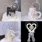 [拉拉百貨]三層愛心型裝飾 蛋糕裝飾 蕾絲愛心 情人節 烘培 裝扮 場地佈置