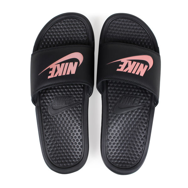 x［TellCathy］ NIKE WMNS BENASSI JDI 黑色-玫瑰金 343881-007 拖鞋 女