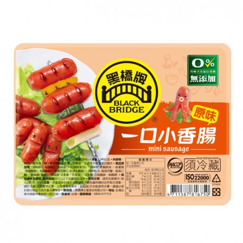 【黑橋牌】240g原味一口小香腸－充氮(冷藏) product thumbnail 2