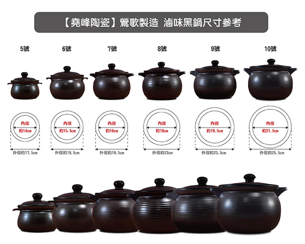 【堯峰陶瓷】台灣製造 10號滷味鍋 陶鍋 燉鍋|羊肉爐 薑母鴨|可直火|現貨|免運|下單就送好禮 product thumbnail 10