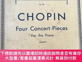 二手書博民逛書店chopin罕見four concert-pieces for the pianoY13446 chopin