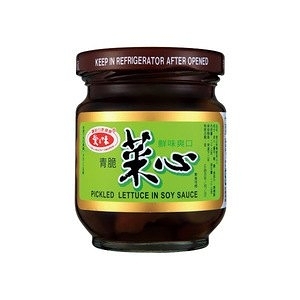 愛之味 青脆菜心 玻璃罐 180g (1罐)【康鄰超市】