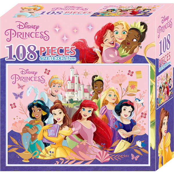 迪士尼公主108片盒裝拼圖(B)