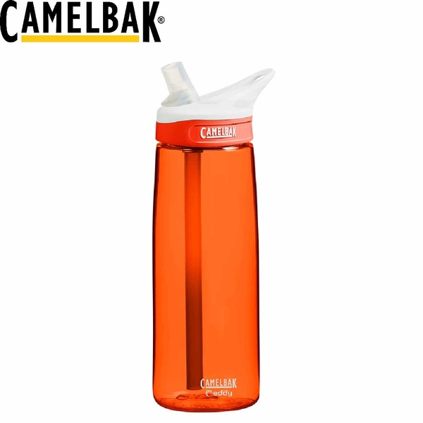 【CamelBak 美國 750ml 多水吸管水瓶 陽光橙】53624/運動水壺/水壺/耐撞擊/登山/露營