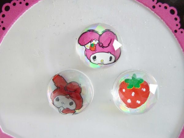 【震撼精品百貨】Hello Kitty 凱蒂貓、My Melody 美樂蒂~iPhone、iPad 按鍵貼『共3款』