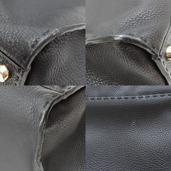 【二手名牌BRAND OFF】FENDI 芬迪 黑色 牛皮 Peekaboo Selleria 兩用包 7VA354 product thumbnail 8