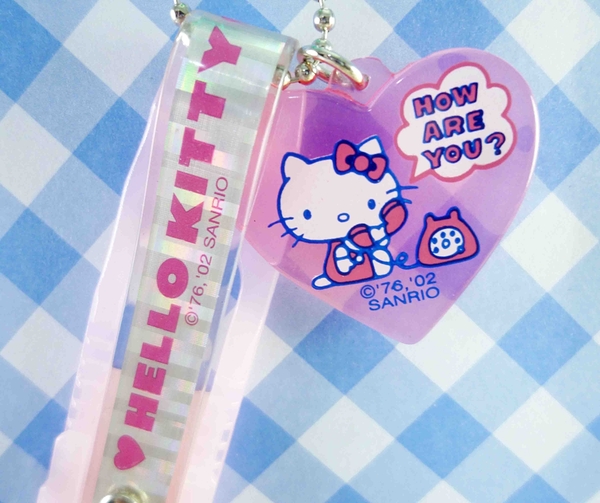 【震撼精品百貨】Hello Kitty 凱蒂貓~KITTY鑰匙圈-心電話
