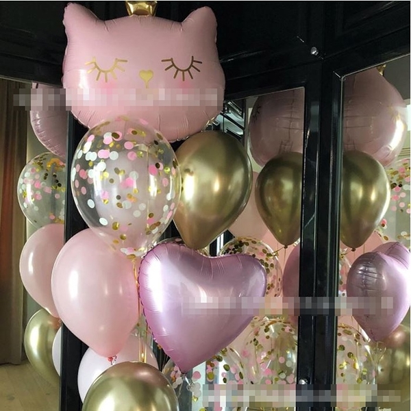貓咪鋁膜氣球組 派對佈置 貓咪氣球 氣球 裝飾 角落 裝飾牆 背景牆