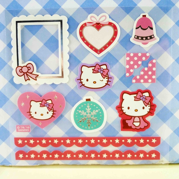 【震撼精品百貨】Hello Kitty 凱蒂貓~KITTY貼紙-閃亮紅線