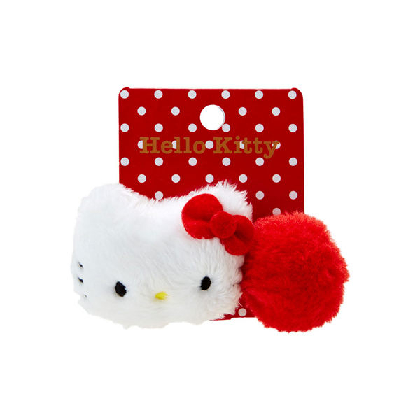【震撼精品百貨】Hello Kitty 凱蒂貓~HELLO KITTY立體大頭絨毛造型髮束(絨球)