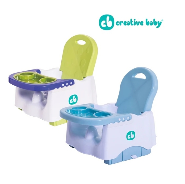 美國 Creative Baby創寶貝寶寶小餐椅Booster Seat｜寶寶餐椅｜小餐椅-攜帶方便【六甲媽咪】