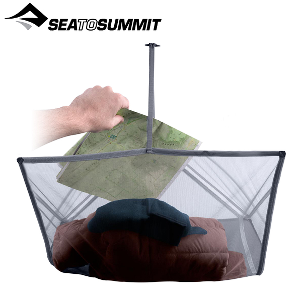 【Sea To Summit 澳洲 15D 置裝備網-Telos 2專用《黑》】STSATS0040/收納網/置物網/掛網