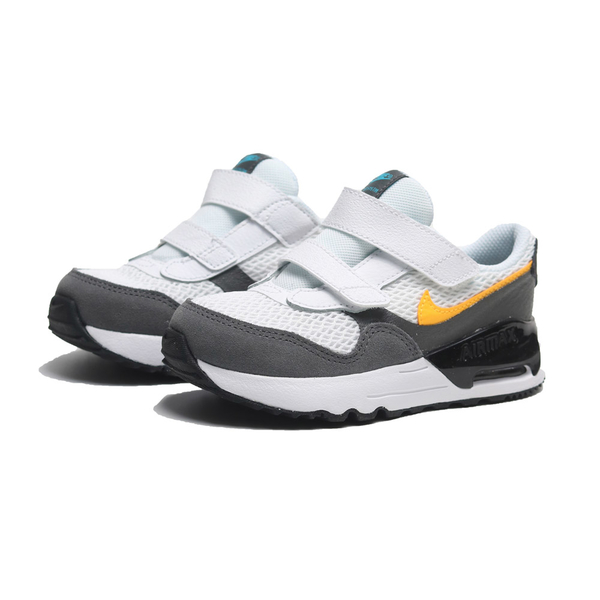 NIKE 童鞋 休閒鞋 AIR MAX SYSTM 白 黃灰黑 小童 DQ0286-104