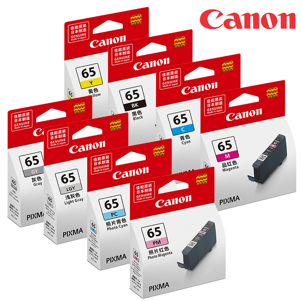 CANON CLI-65 系列 8色 墨水組