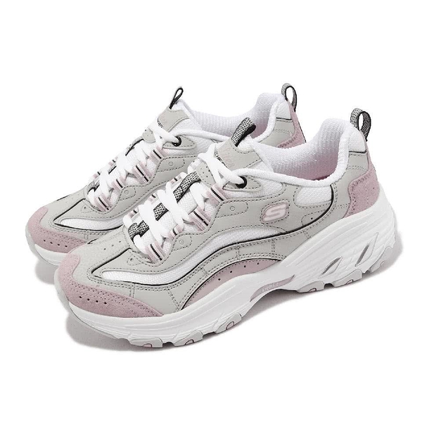 SKECHERS Arch Fit D Lites-Lucid Dreams 女 灰粉紅 足弓支撐 女健走 149805LGLV【KAORACER】