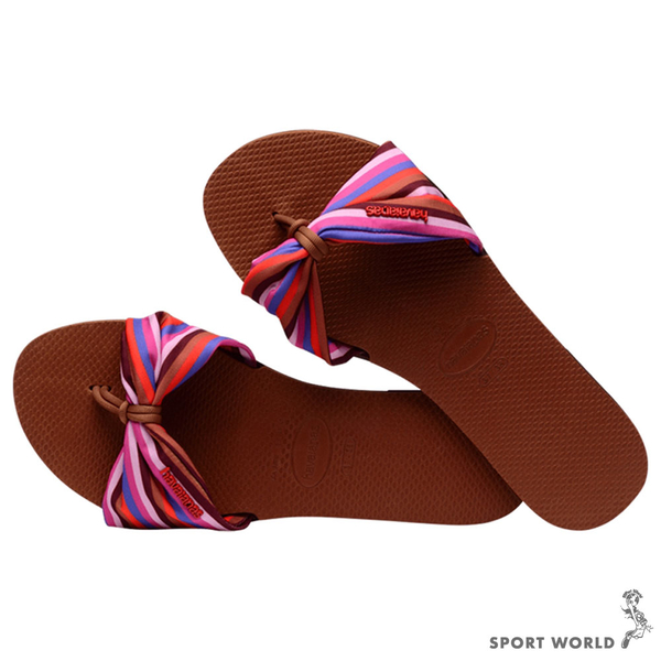 Havaianas 哈瓦仕 女鞋 拖鞋 夾腳拖 平底涼鞋 碎花 咖啡【運動世界】4148246-1976W product thumbnail 5