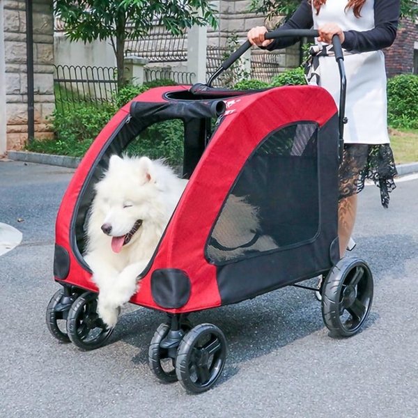 寵物推車狗推車狗車救助犬四輪金毛拉布拉多中大型犬老年摺疊輕便小山好物 小山好物嚴選 Yahoo奇摩超級商城