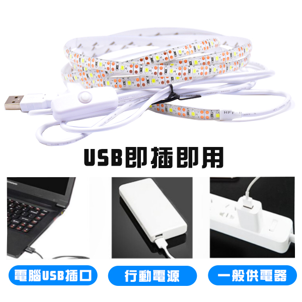 燈條 防水燈條 200cm 5V USB usb燈條 軟燈條 露營燈條 5050燈條 可剪裁 product thumbnail 5