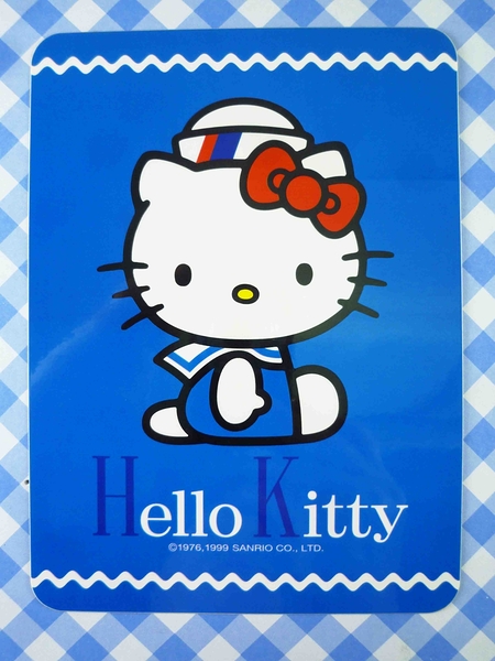 【震撼精品百貨】Hello Kitty 凱蒂貓~貼紙-藍海軍