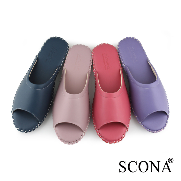 SCONA 蘇格南 全真皮 手縫舒適室內鞋-女款 紫色 9993-4 product thumbnail 7