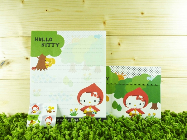 【震撼精品百貨】Hello Kitty 凱蒂貓~信籤組~小紅帽圖案【共1款】