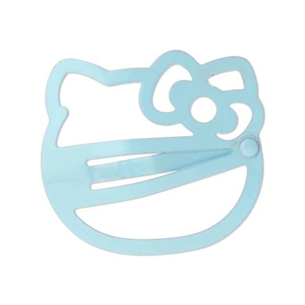 小禮堂 Hello Kitty 造型鐵髮夾4入組 (鏤空大臉) 4550337-869970 product thumbnail 3