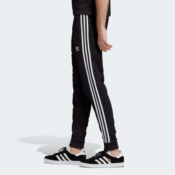 【出清】Adidas 男長褲 棉質 窄管 縮口 黑【運動世界】DV1549 product thumbnail 4