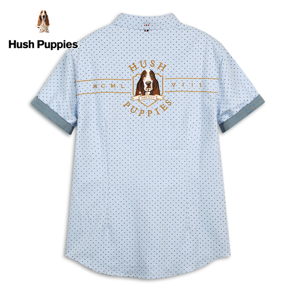 Hush Puppies 襯衫 男裝立體品牌刺繡狗短袖襯衫 product thumbnail 2