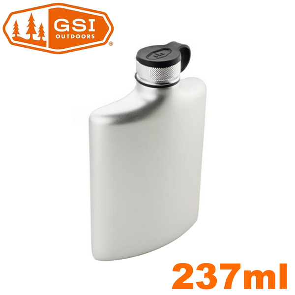 【GSI 美國 Glacier Stainless Hip Flask 不銹鋼酒壺 237ml】66108/隨身杯/飲料杯