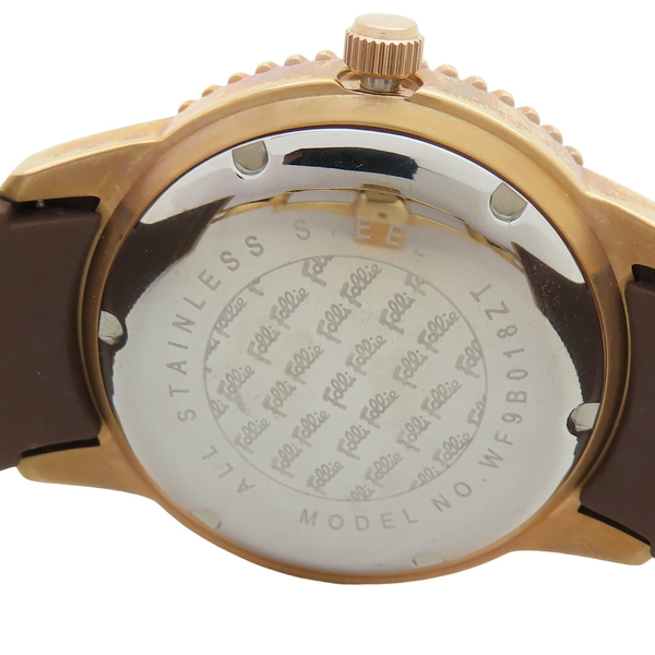 【二手名牌BRAND OFF】Folli Follie 水鑽 玫瑰金框 Carousel 腕錶 WF9B018ZT product thumbnail 8
