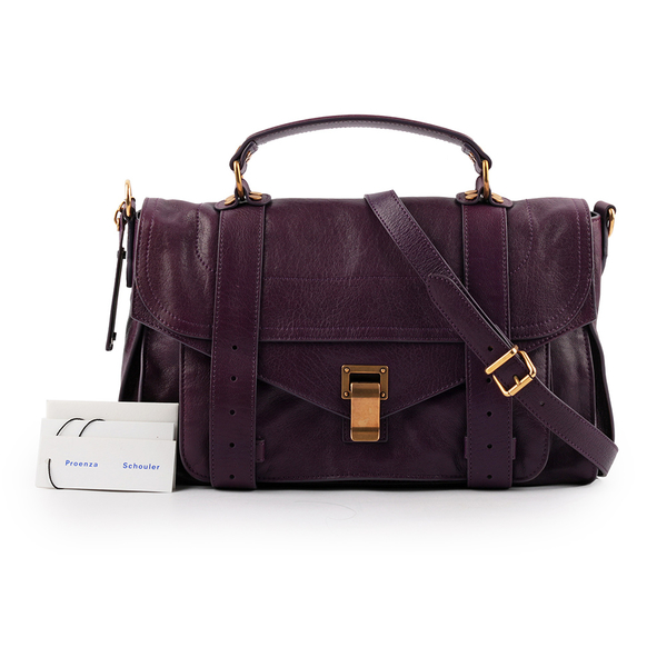 【PROENZA SCHOULER】PS1 兩用包(中型)(葡萄紫) H00002 L001B 7030 PS19000042