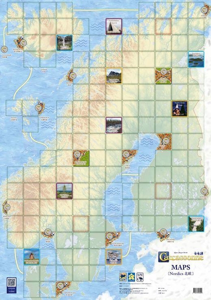 『高雄龐奇桌遊』 卡卡頌地圖擴充 北歐 繁體中文版 正版桌上遊戲專賣店
