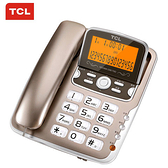 電話機 正品TCL 有線電話機 家用辦公固定座機 免電池來電顯示大屏幕固話