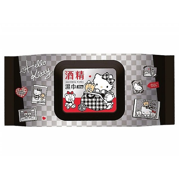 Hello Kitty 酒精濕巾(加蓋30抽)【小三美日】三麗鷗授權 D503731