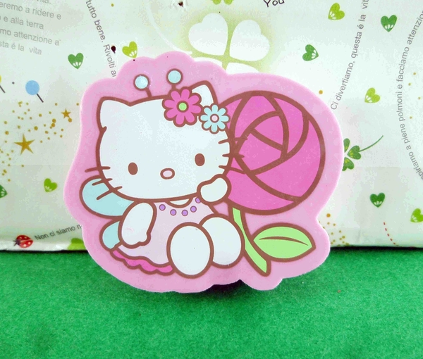 【震撼精品百貨】Hello Kitty 凱蒂貓~造型橡皮擦-粉玫瑰