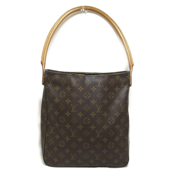 【二手名牌BRAND OFF】LOUIS VUITTON LV 路易威登 原花 PVC塗層帆布 Looping GM 肩背包 M51145