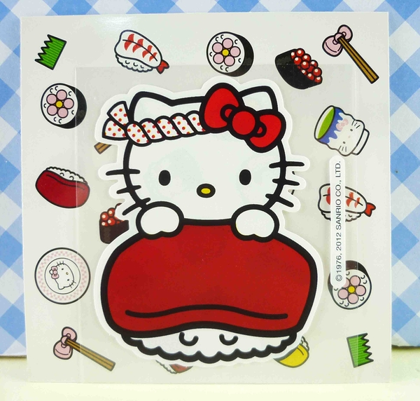 【震撼精品百貨】Hello Kitty 凱蒂貓~KITTY貼紙-壽司紅