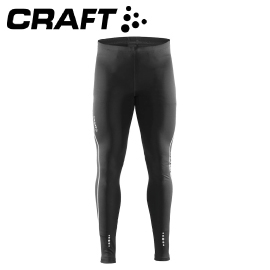 【CRAFT 瑞典 男款 MIND TIGHTS M 競跑長褲 〈黑〉】1903951-9920/慢跑褲/彈性褲/運動褲