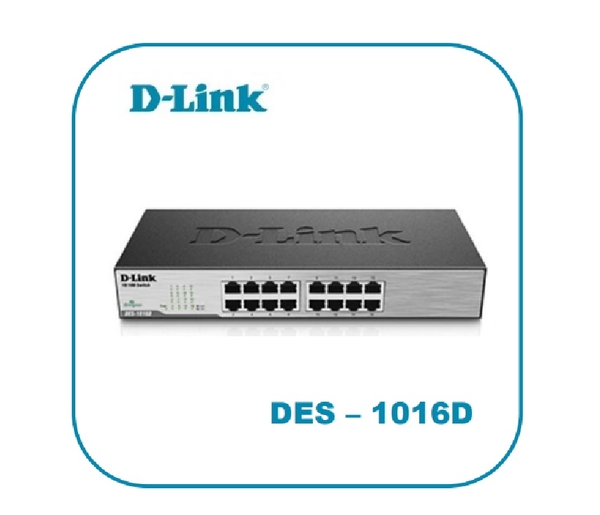 D-Link 友訊 DES-1016D 16埠 100M 乙太網路交換器