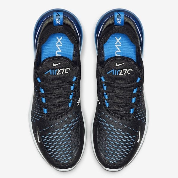 NIKE AIR MAX 270 男鞋 慢跑 休閒 氣墊 襪套 黑 藍【運動世界】AH8050-019 product thumbnail 4