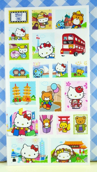 【震撼精品百貨】Hello Kitty 凱蒂貓~KITTY貼紙-太魯閣風景白
