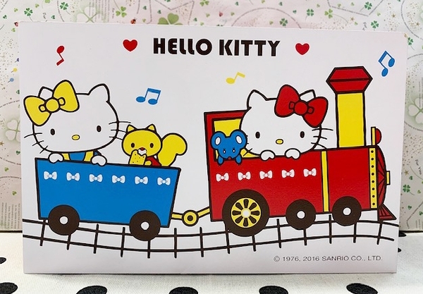 【震撼精品百貨】Hello Kitty_凱蒂貓~三麗鷗 KITTY台灣授權置物盒/木製盒-火車紅白#13226