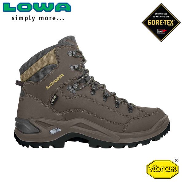 【LOWA 德國 男 Renegade GTX Mid 中筒多功能健行鞋《灰棕》】LW310945/登山鞋/中筒靴/徒步鞋