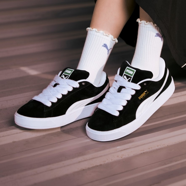 PUMA 休閒鞋 SUEDE XL 黑白 經典 滑板鞋 男女 39520502