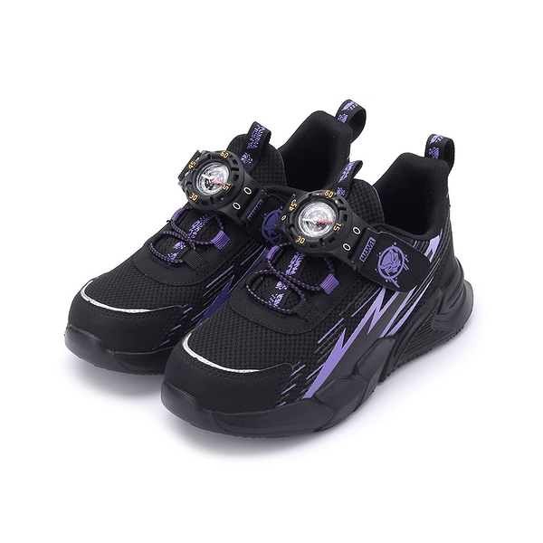 MARVEL 黑豹指南針輕量運動鞋 黑紫 MRKR36200 中大童