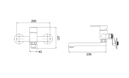 【麗室衛浴】法國品牌DE．LUXSO DF-7030ST 壁式不鏽鋼廚房龍頭 product thumbnail 2